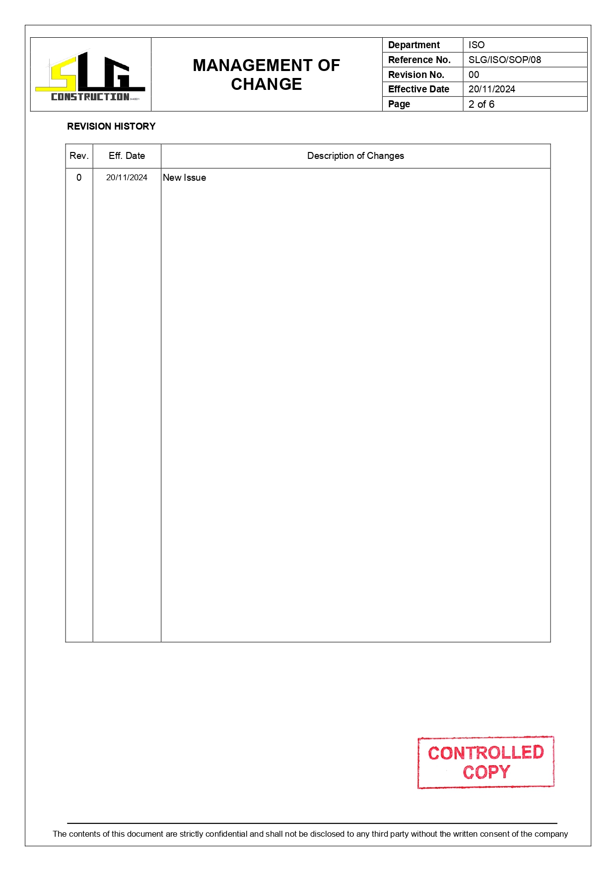 SLG-PRO-SOP Page 2